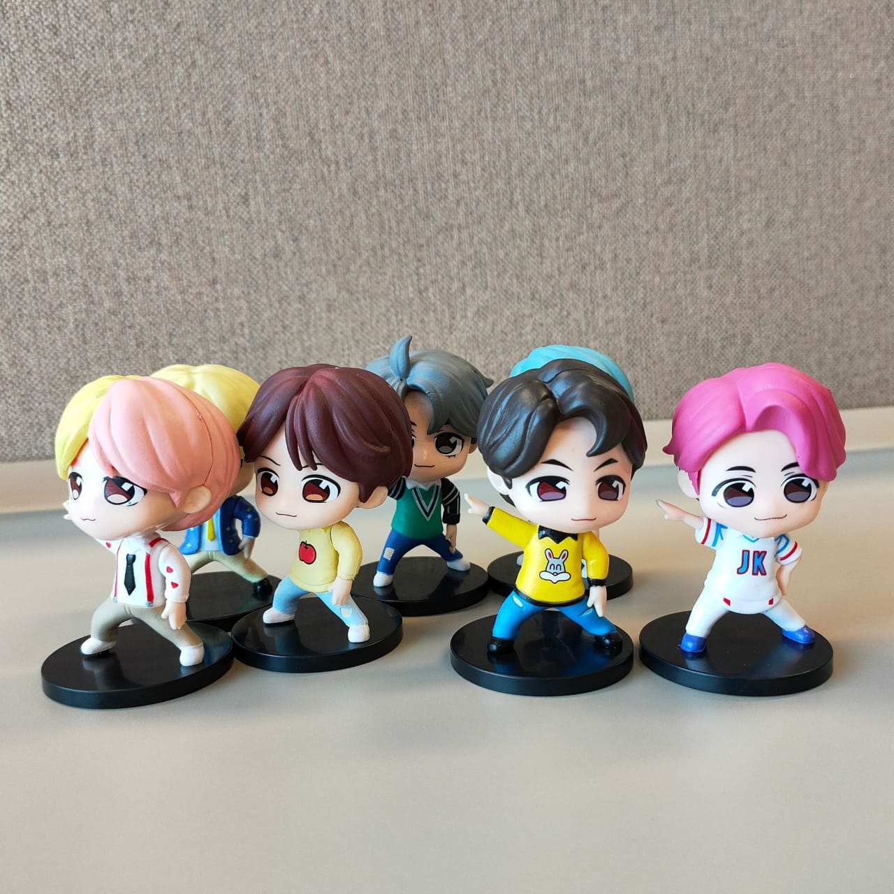KIT TINY TAN BTS IDOL 7 PÇS