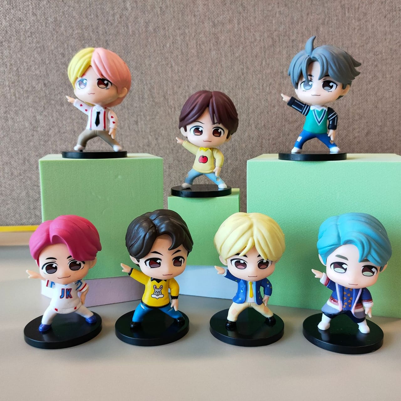 KIT TINY TAN BTS IDOL 7 PÇS
