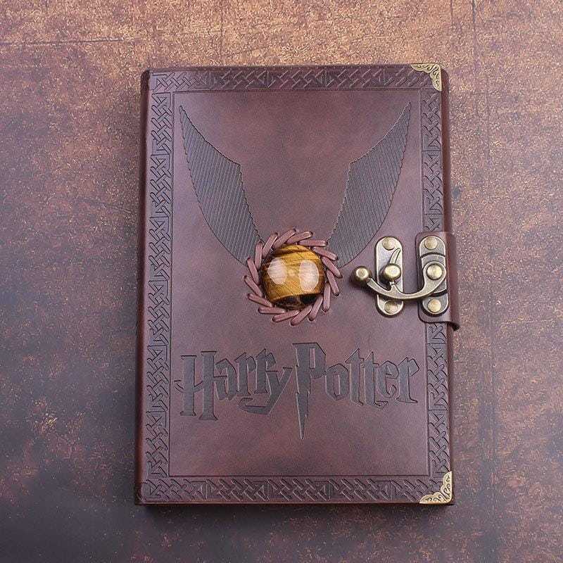 RETRO/VINTAGE WRITING BOOK + HARRY POTTER PEN