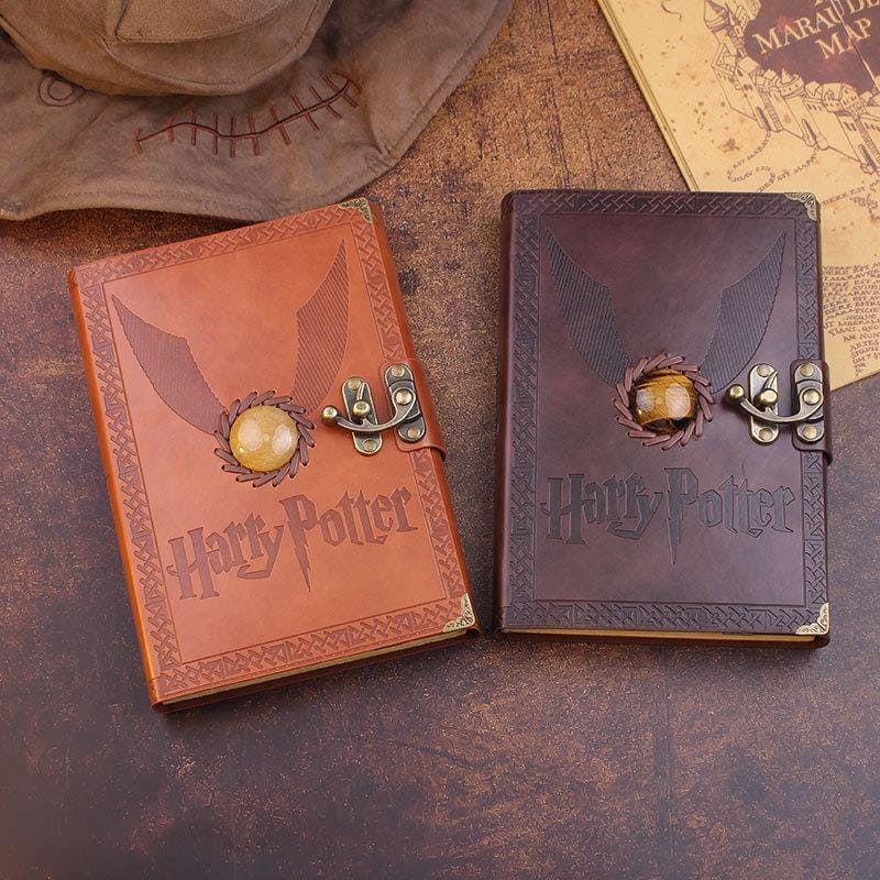 RETRO/VINTAGE WRITING BOOK + HARRY POTTER PEN