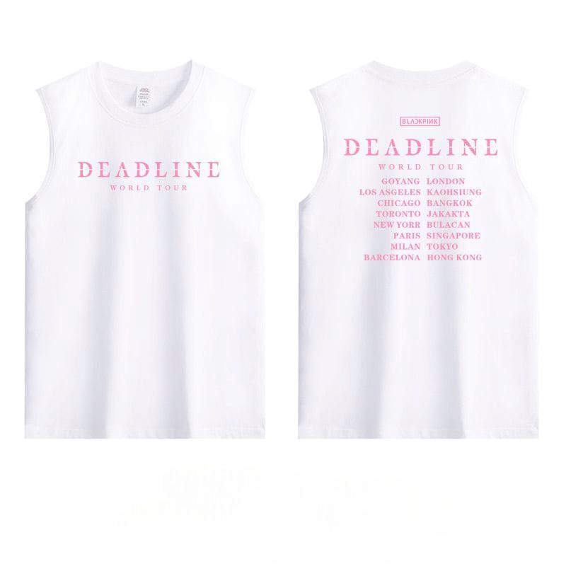 CAMISETA BLACKPINK DEADLINE TOUR 100% ALGODÃO ( em três cores)