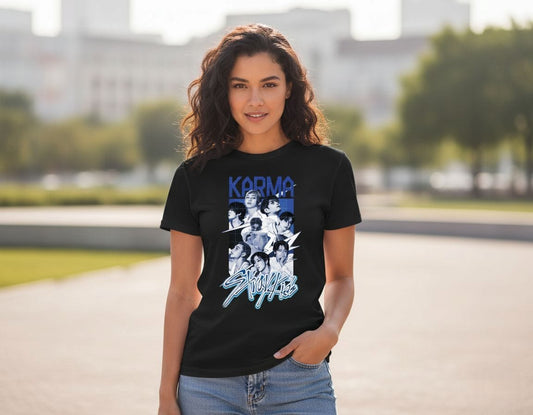 CAMISETA STRAY KIDS KARMA 100% ALGODÃO (preta e branca)