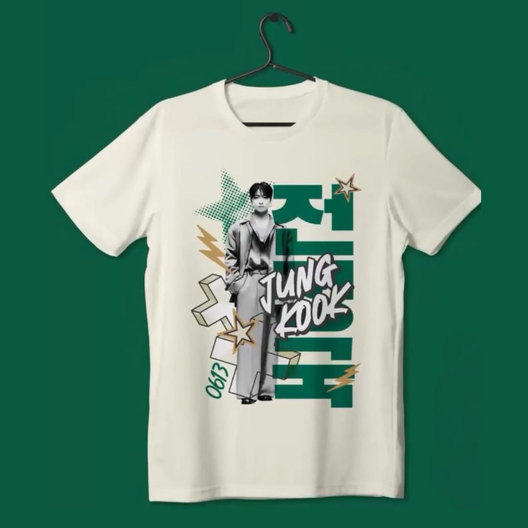 CAMISETA JUNGKOOK 100% ALGODÃO