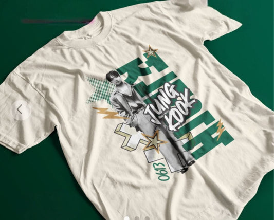 CAMISETA JUNGKOOK 100% ALGODÃO