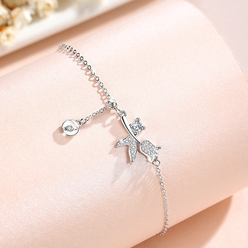 PULSERA PLATA 925 COLECCIÓN DULCE JARDÍN