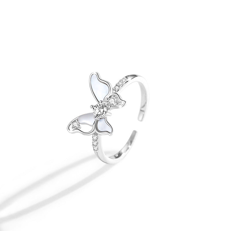 NECKLACE / RING / EARRINGS IN 925 SILVER BUTTERFLY COLLECTION