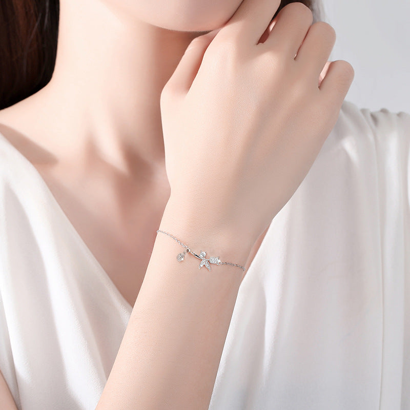 PULSERA PLATA 925 COLECCIÓN DULCE JARDÍN