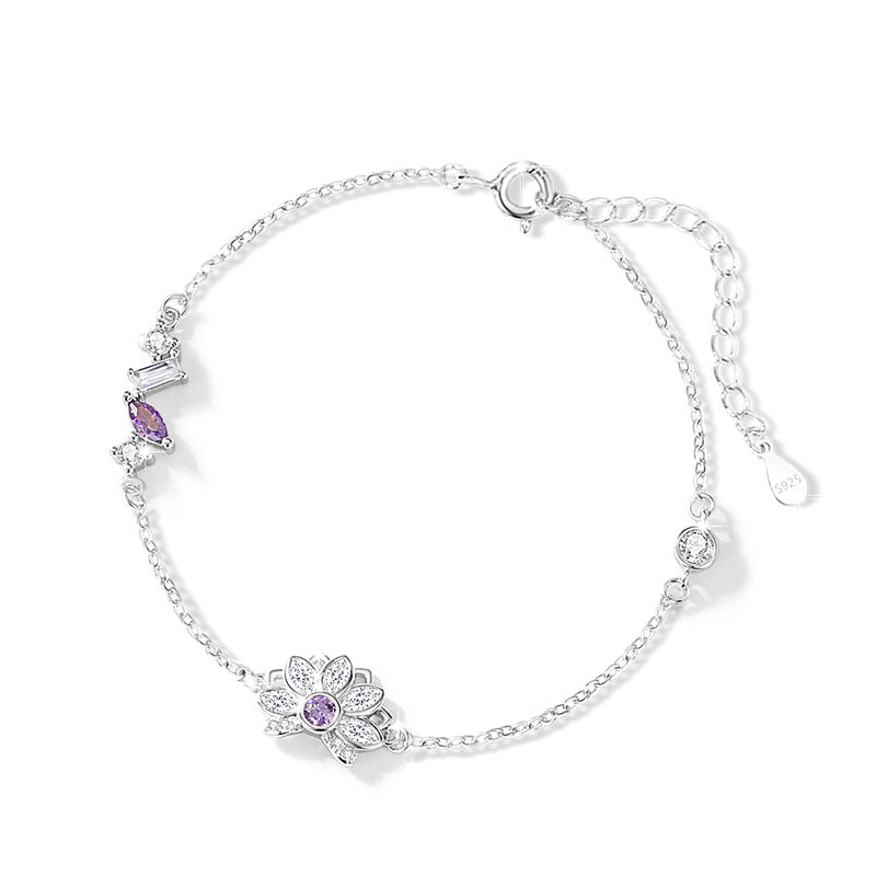 925 SILVER BRACELET LOTUS FLOWER COLLECTION