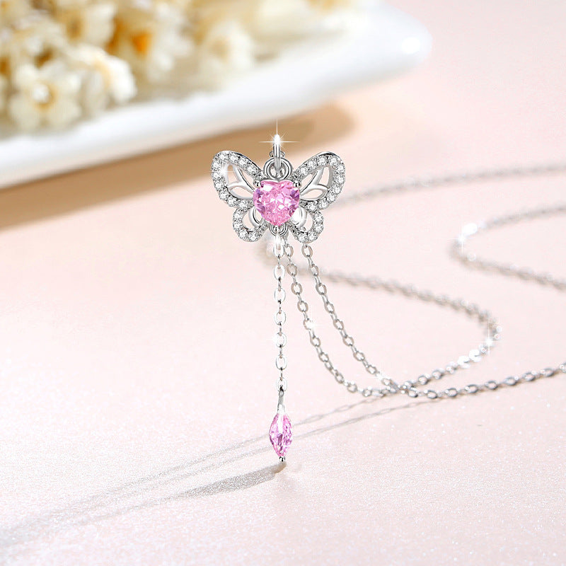 BUTTERFLY NECKLACE IN 925 SILVER