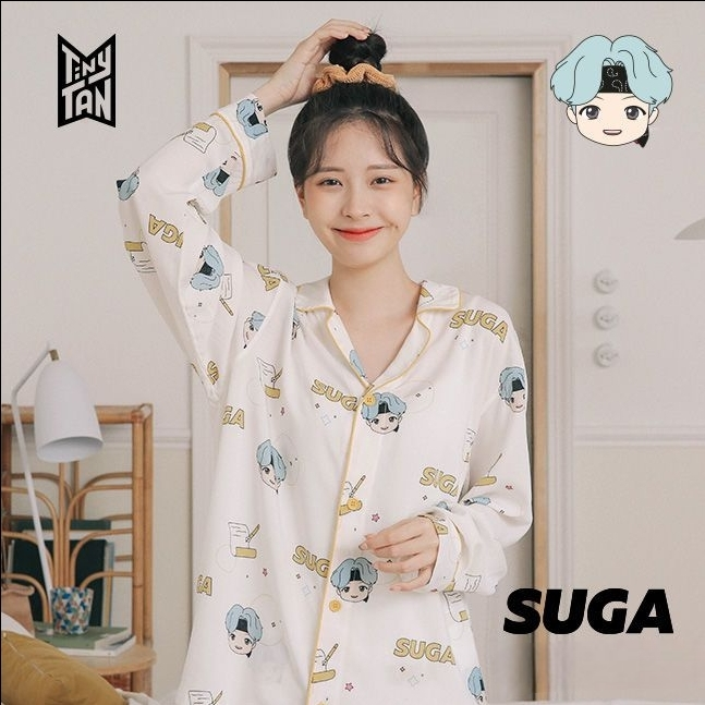 PIJAMAS BTS TINY TAN MIC DROP (todos os integrantes)