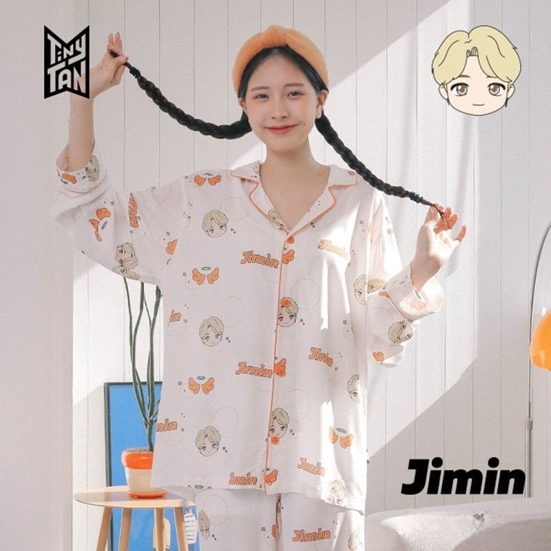 PIJAMAS BTS TINY TAN MIC DROP (todos os integrantes)