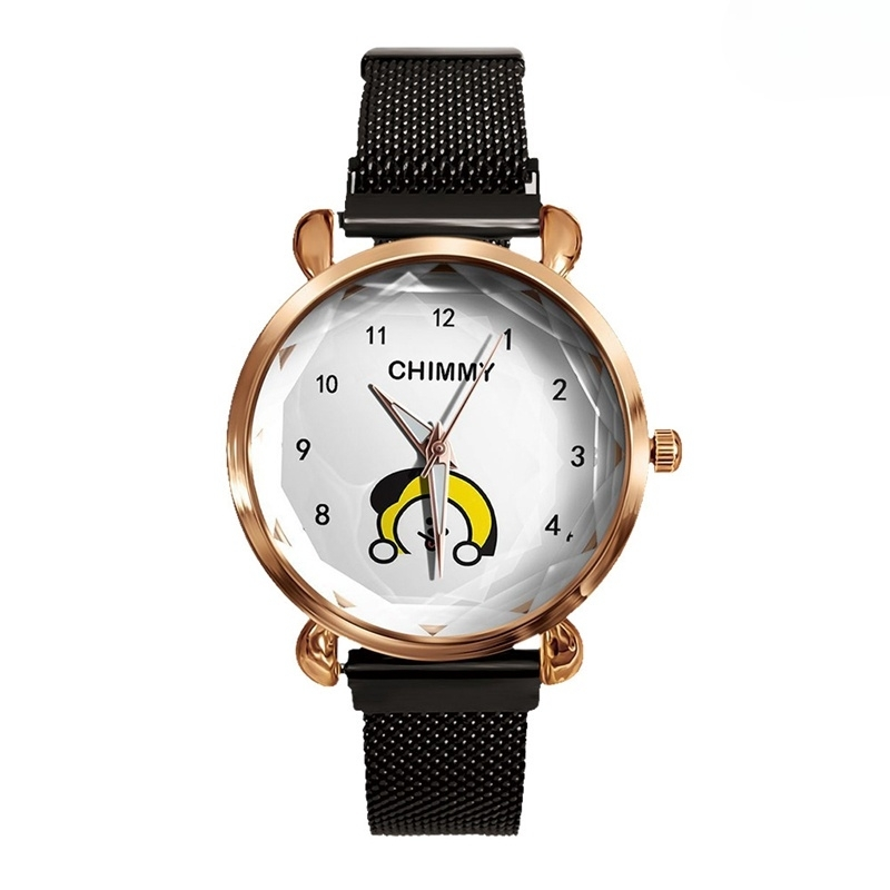 RELÓGIOS BT21 C/ PULSEIRA EM AÇO INOX (todos os personagens)