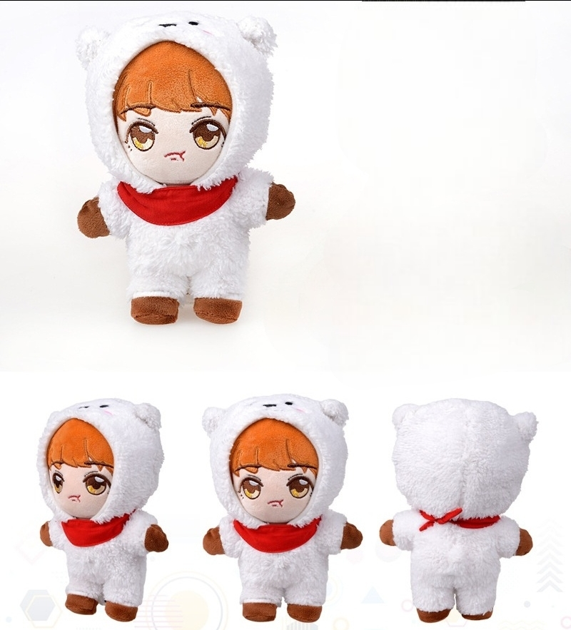 MUÑECA BTS + TRAJE BT21 (todos los miembros)