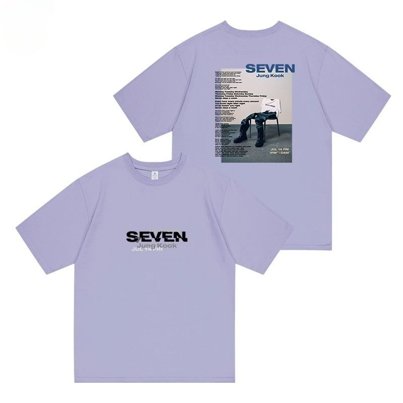 CAMISETAS JUNGKOOK SEVEN 100% ALGODÃO