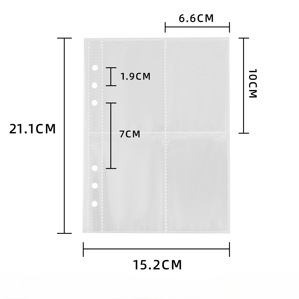 BINDER GLITTER A5 + 20 FOLHAS PLÁSTICAS DUPLA FACE DE 8 BOLSOS CADA