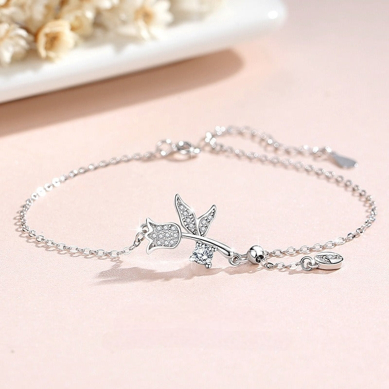PULSERA PLATA 925 COLECCIÓN DULCE JARDÍN