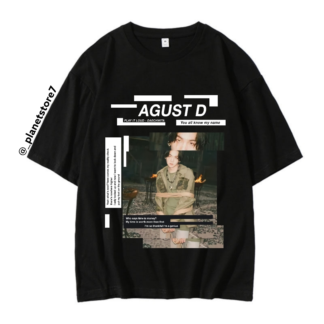 CAMISETA SUGA D'DAY AGUST D 100% ALGODÃO