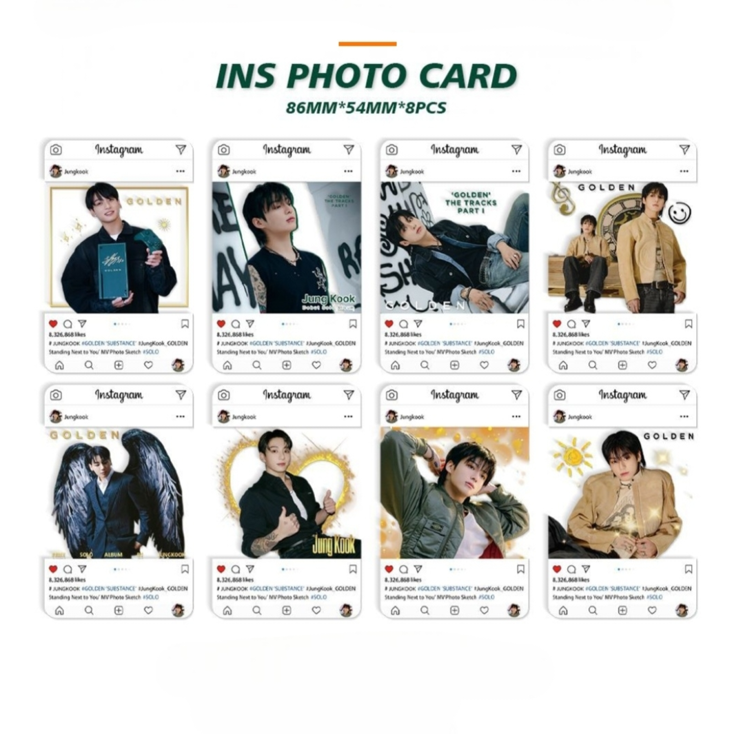 BOX JUNGKOOK GOLDEN COM 159 PÇS (CAIXA PRESENTEÁVEL C/ VÁRIOS ITENS!✨)