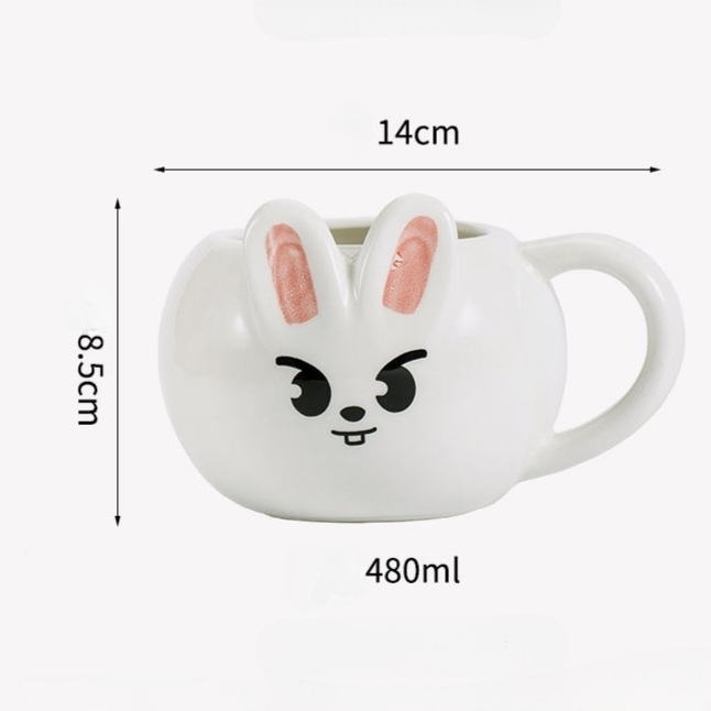 CANECA STRAY KIDS LEEBIT PORCELANA 480 ML