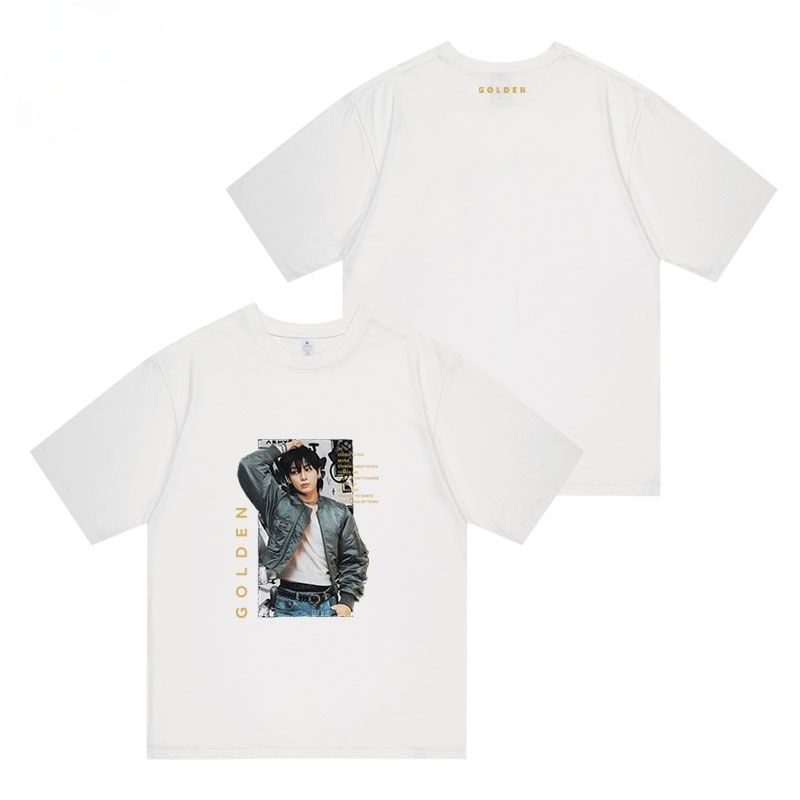 CAMISETA JUNGKOOK GOLDEN 100% ALGODÃO (4 cores)