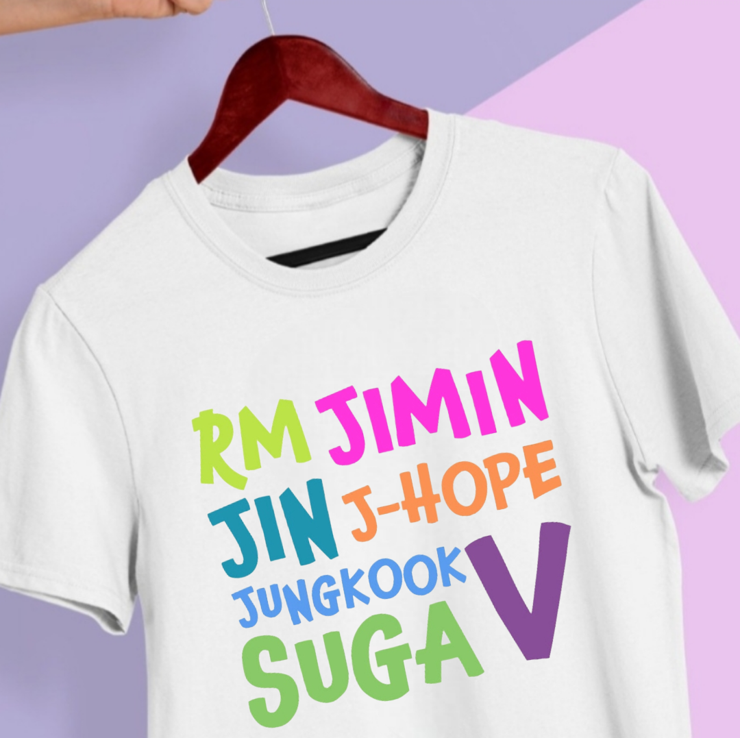 CAMISETA BTS 100% ALGODÃO