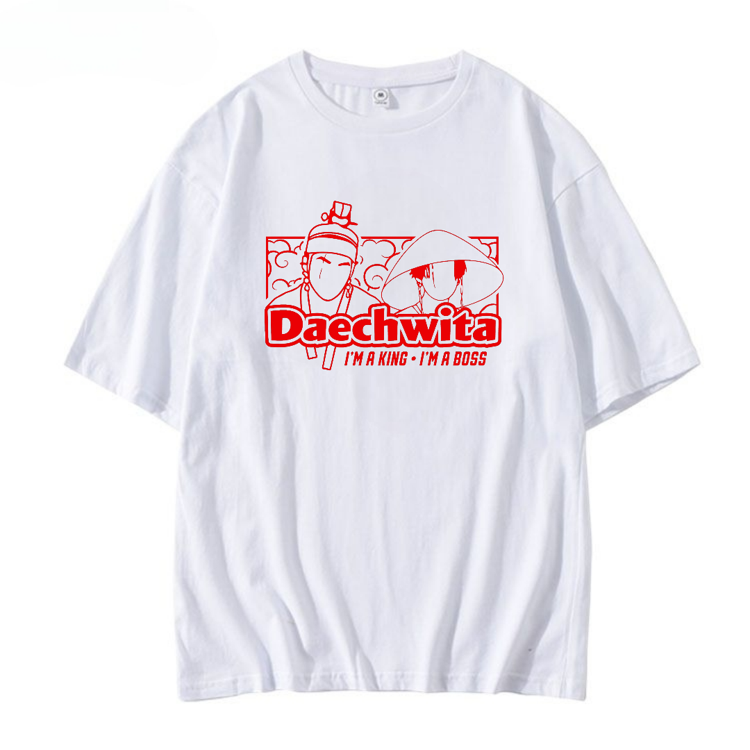 CAMISETA SUGA AGUST D DAECHWITA 100% ALGODÃO (preta e branca)