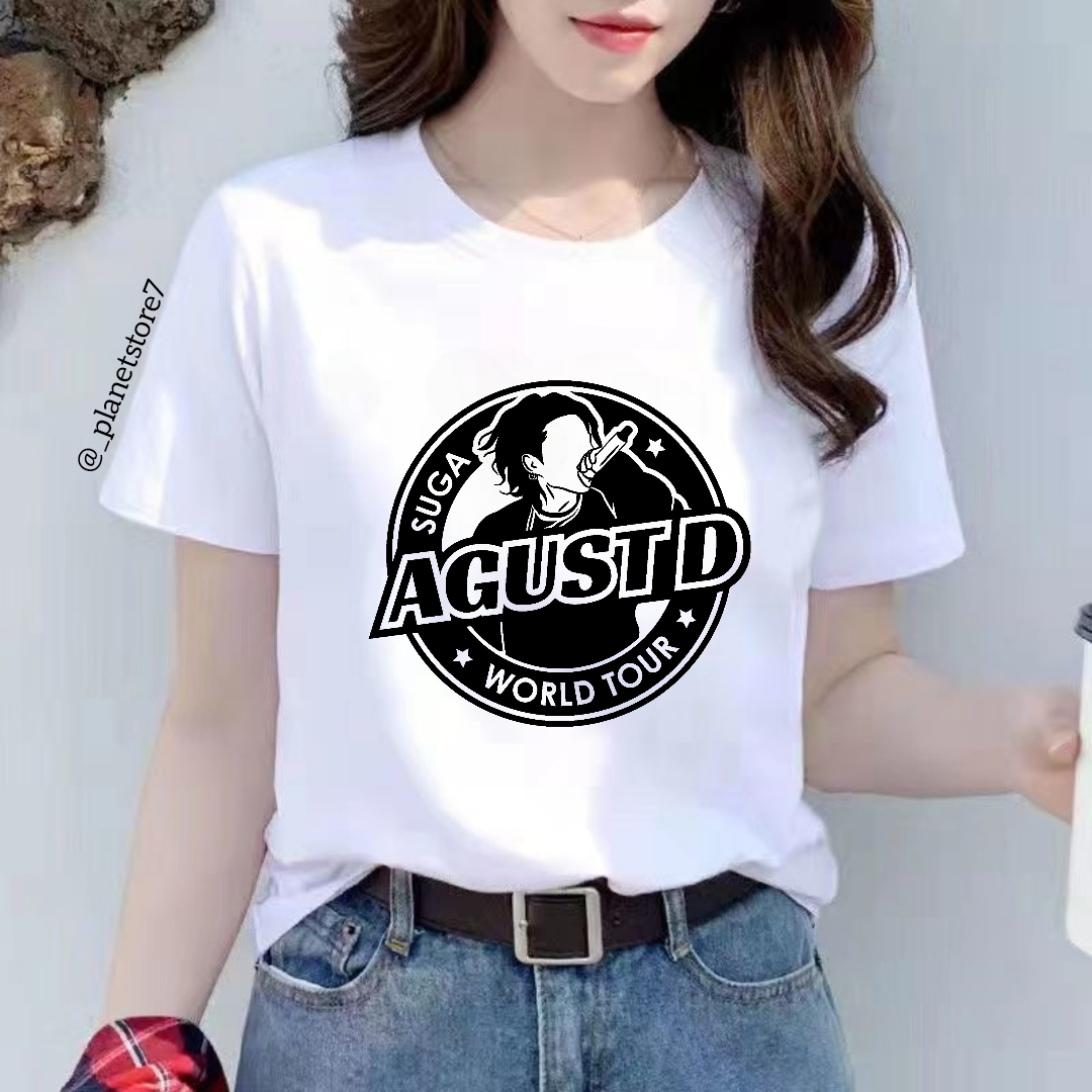 CAMISETA SUGA D'DAY AGUST D 100% ALGODÓN (negra y blanca)