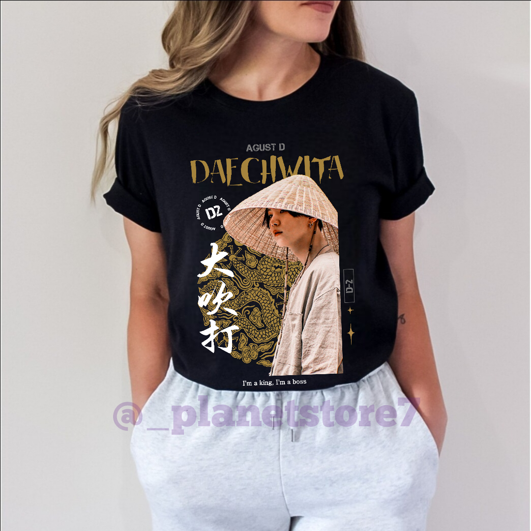 CAMISETA SUGA DAECHWITA AGUST D 100% ALGODÓN