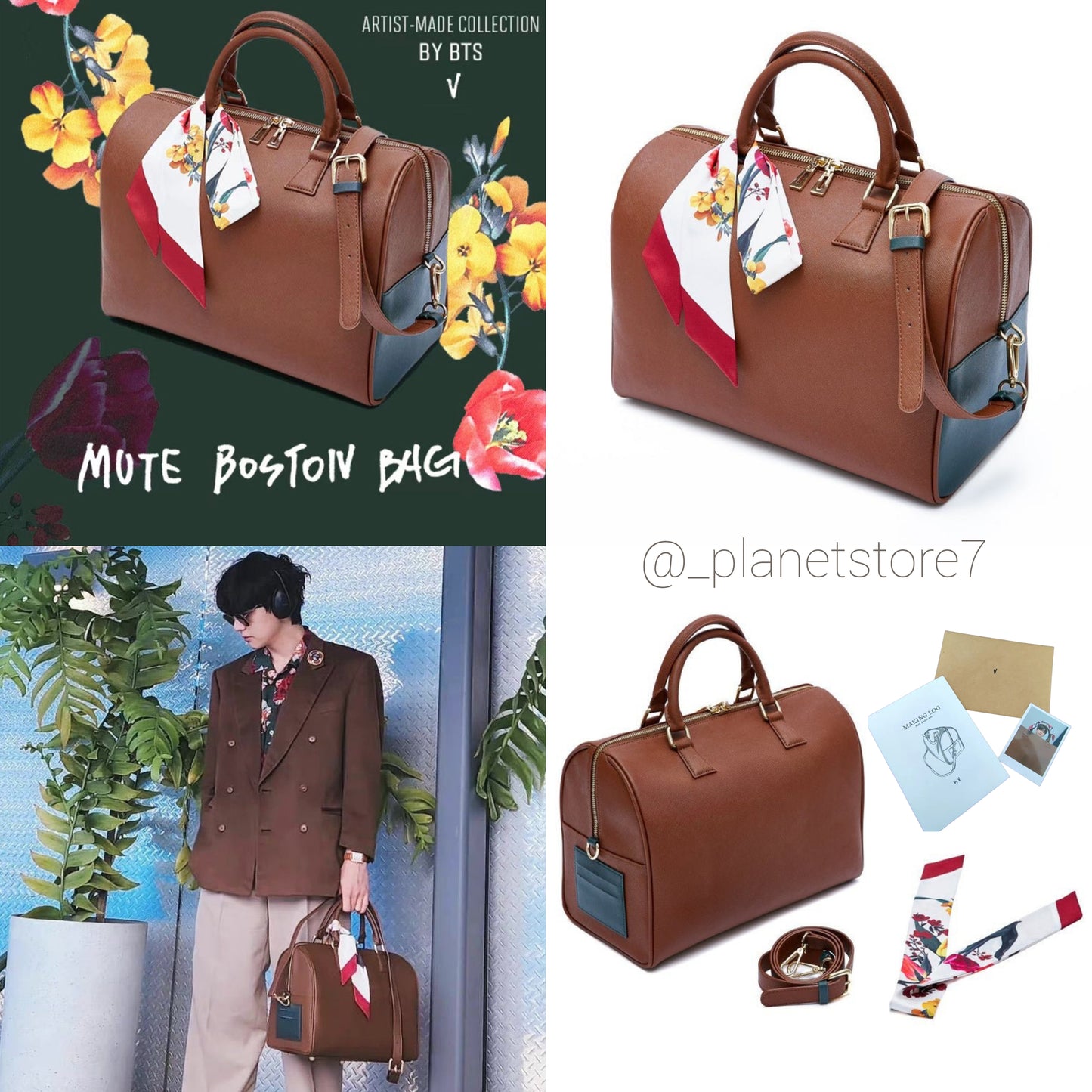BOLSO MUTE BOSTON DE V BTS EN PIEL