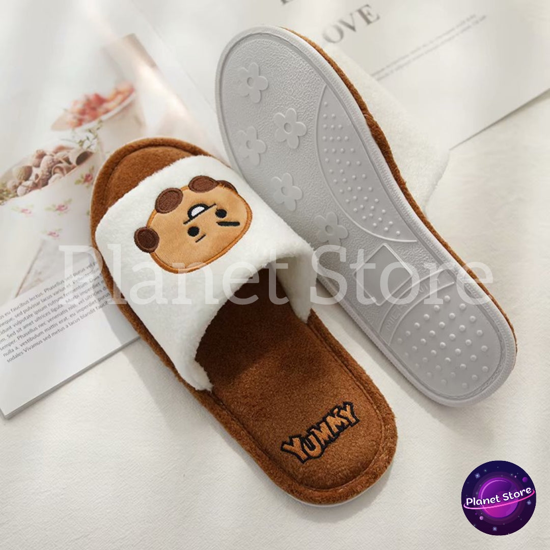 PANTUFAS BT21 BORDADAS E PELUCIADAS