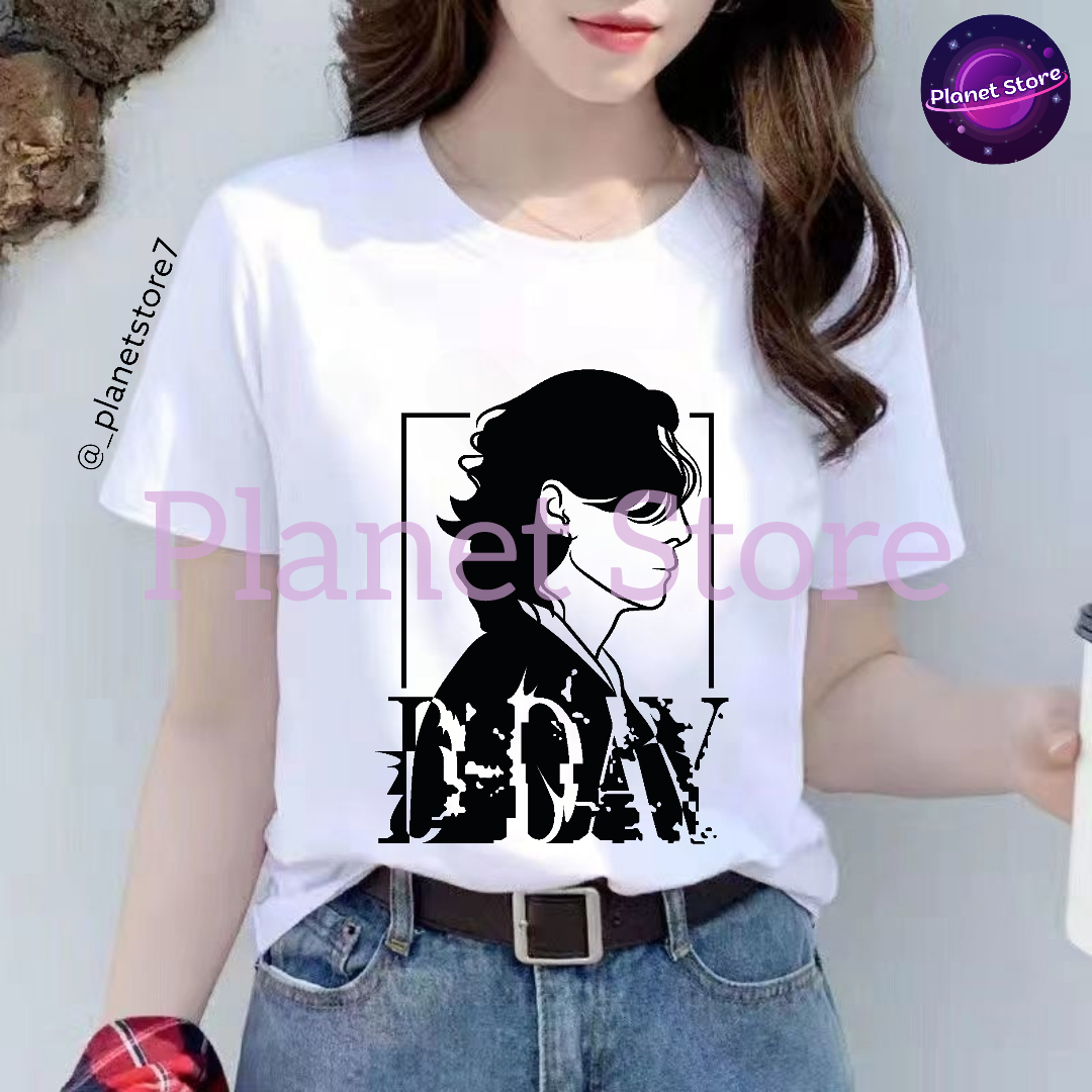 CAMISETA SUGA D'DAY AGUST D 100% ALGODÃO (preta e branca)
