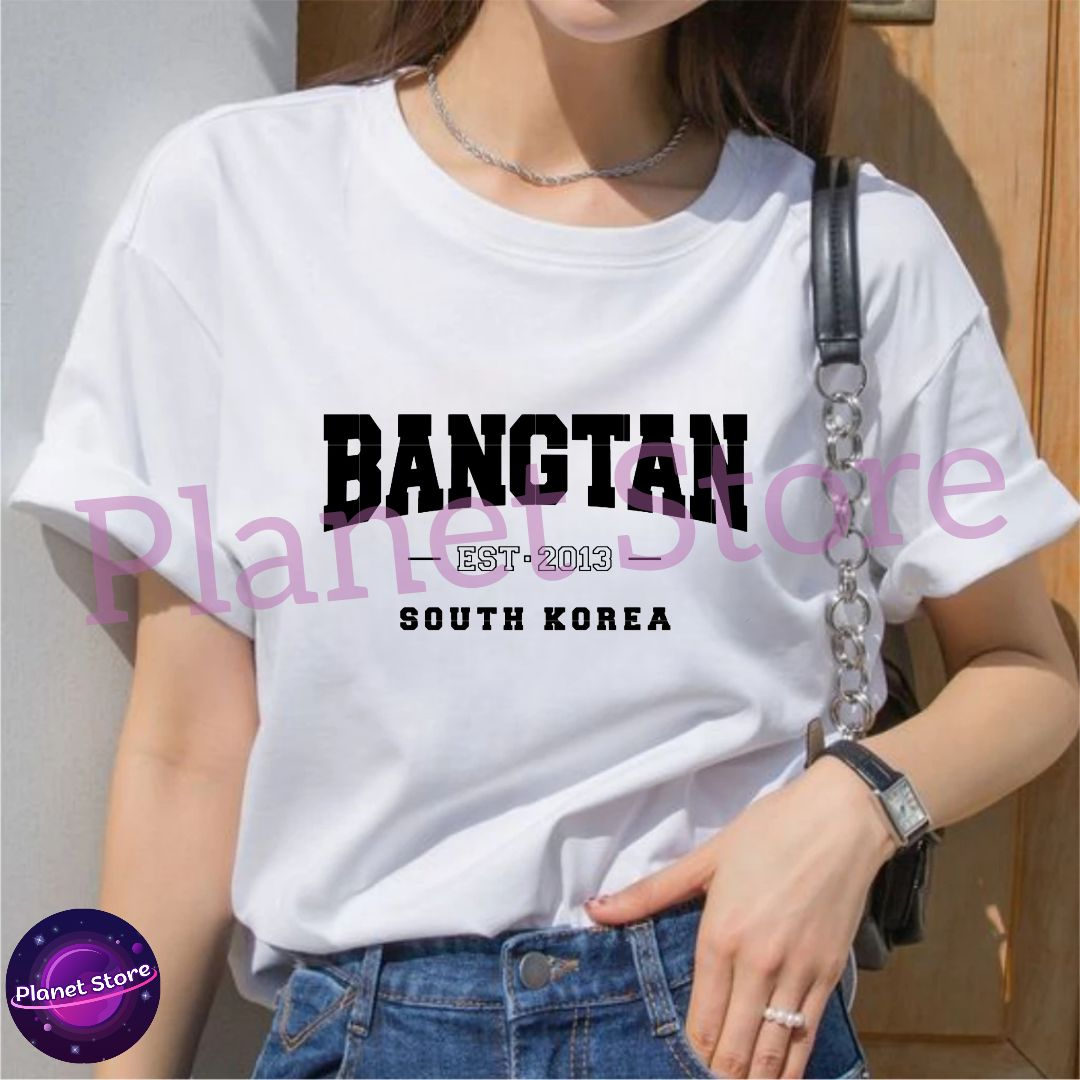 CAMISETA BANGTAN 100% ALGODÃO