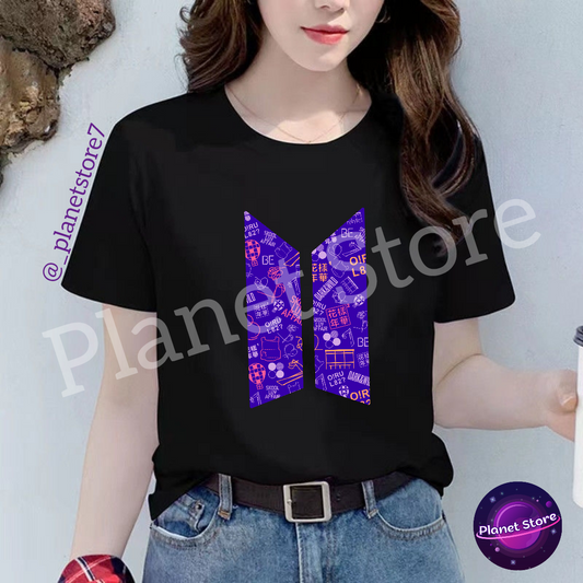 CAMISETA BTS 100% ALGODÃO (preta e branca)
