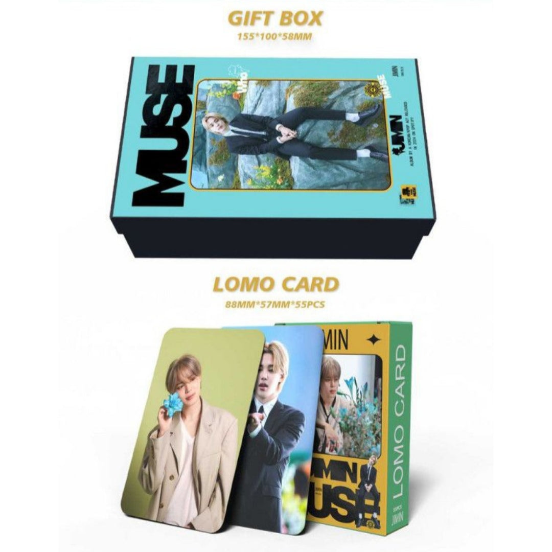 BOX JIMIN MUSE COM 163 PÇS (CAIXA PRESENTEÁVEL C/ VÁRIOS ITENS!✨)