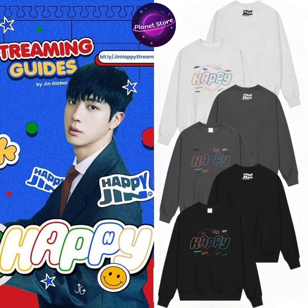 JIN HAPPY SWEATSHIRTS - VARIOUS COLORS / MODELS!
