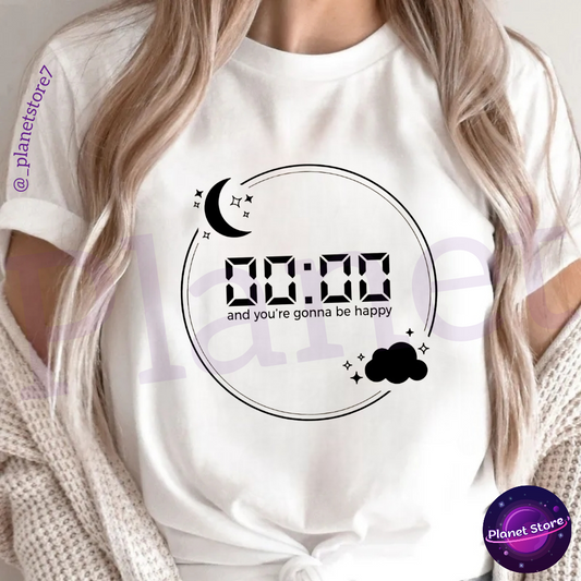 CAMISETA BTS ZERO O'CLOCK 100% ALGODÃO (preta e branca)