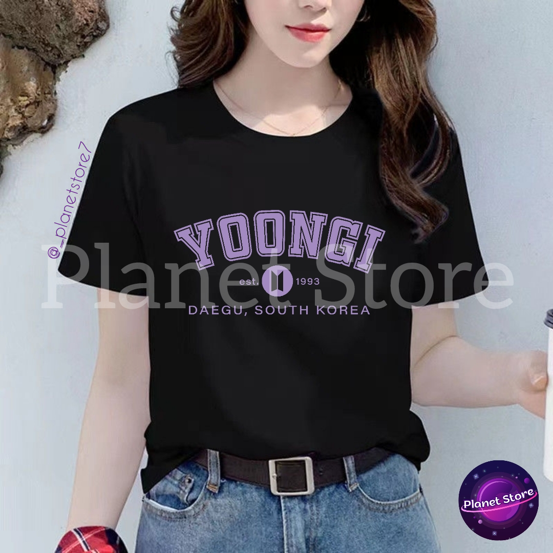 CAMISETAS BTS 100% ALGODÃO (Todos os Integrantes/Preta e Branca)