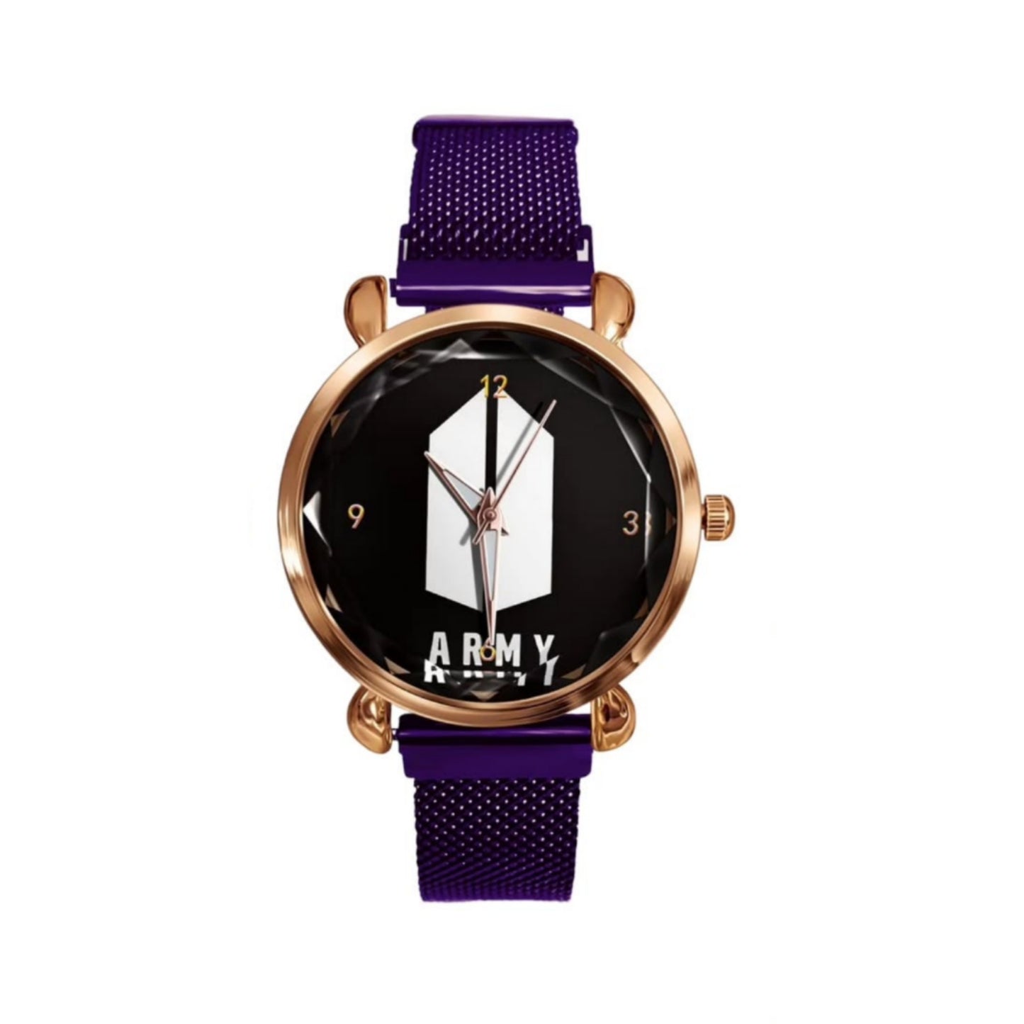 RELOJES BTS CON CORREA DE ACERO INOXIDABLE (en 2 modelos)