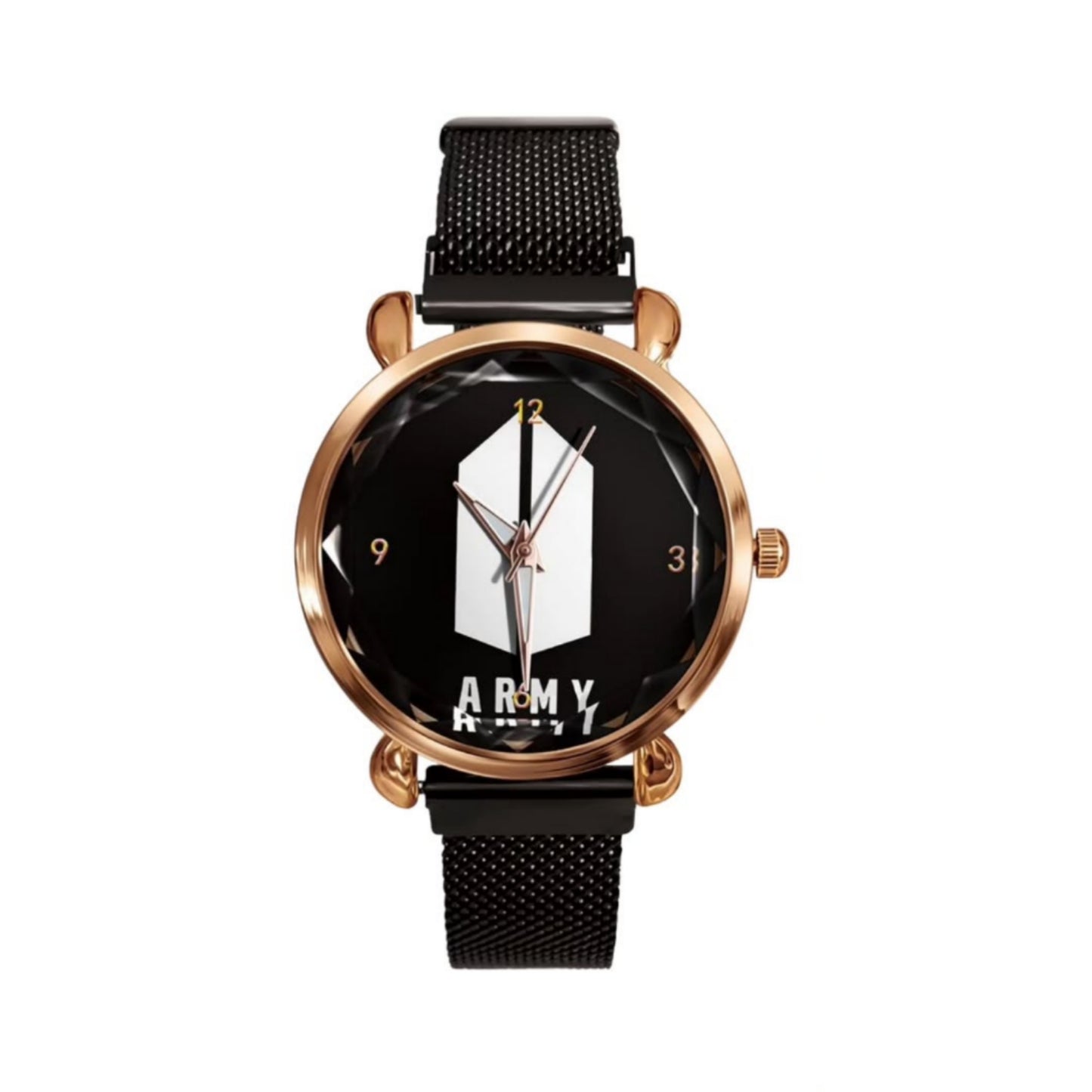 RELOJES BTS CON CORREA DE ACERO INOXIDABLE (en 2 modelos)