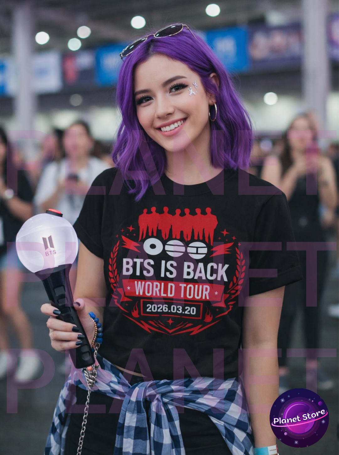 CAMISETA BTS WORLD TOUR ARIRANG 100% ALGODÃO – PLANET STORE