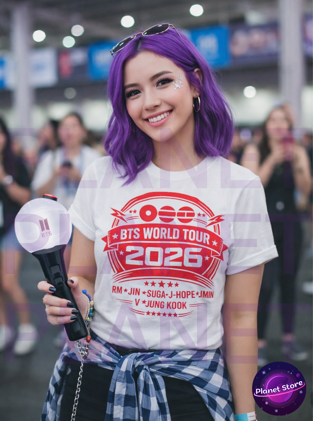 CAMISETA BTS WORLD TOUR ARIRANG 100% ALGODÃO