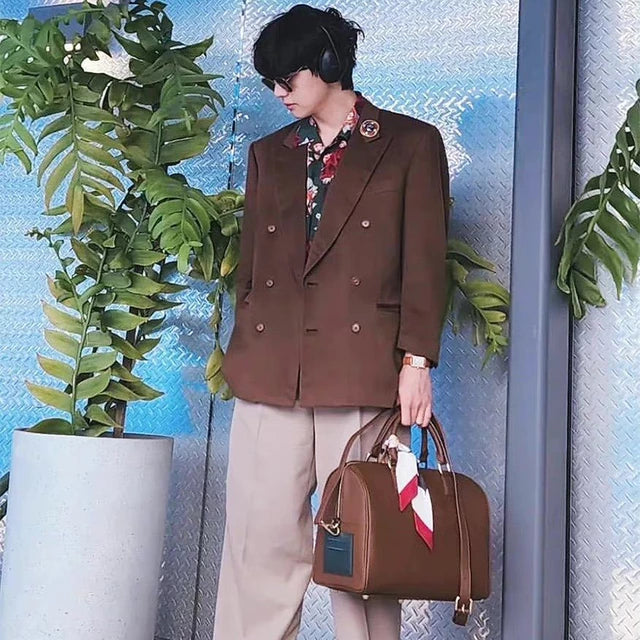 MUTE BOSTON BAG by V BTS EM COURO (em 2 tamanhos)