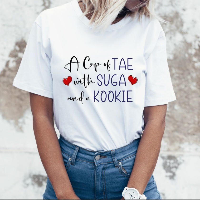 CAMISETAS BTS 100% ALGODÃO - VÁRIOS MODELOS!✨