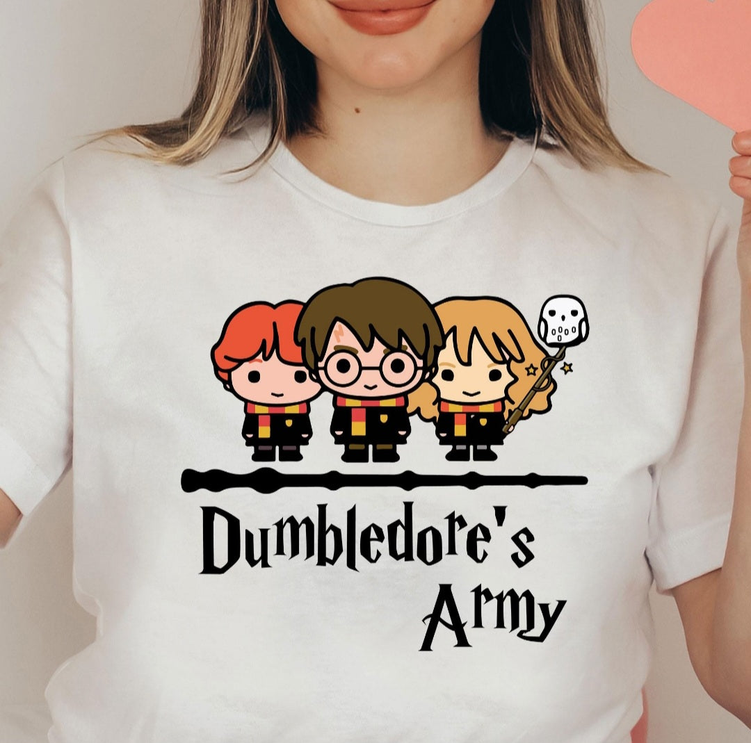 CAMISETA HARRY POTTER "ARMADA DE DUMBLEDORE" 100% ALGODÃO