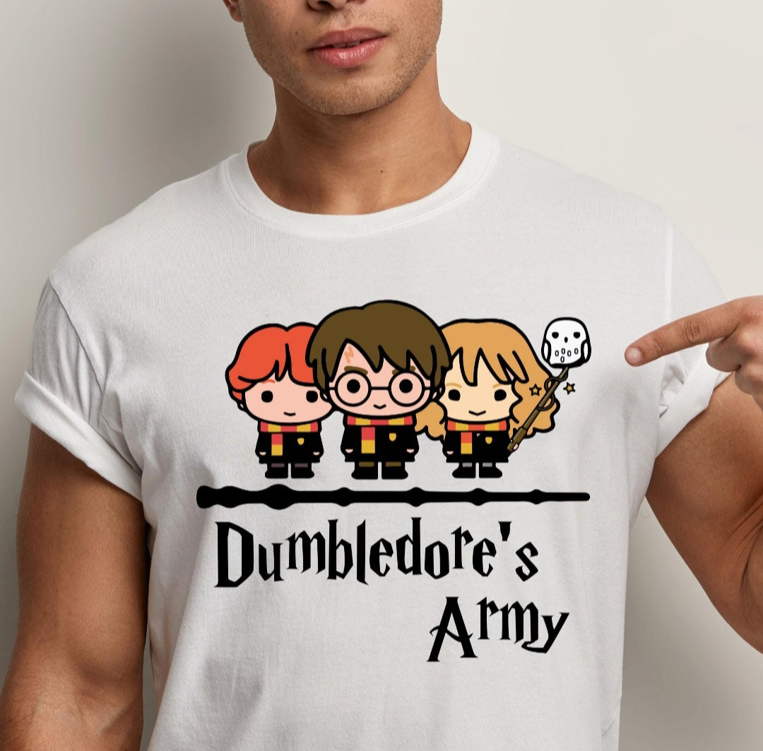 CAMISETA HARRY POTTER "ARMADA DE DUMBLEDORE" 100% ALGODÃO