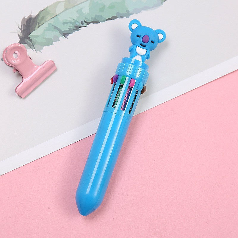KIT CON 8 BOLÍGRAFOS 10 COLORES BT21