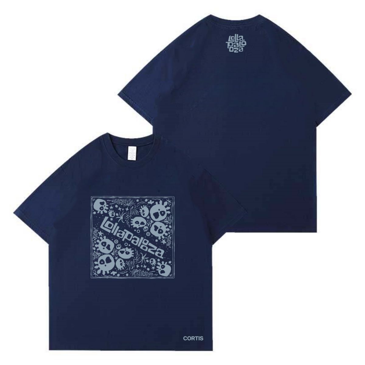 CAMISETAS CORTIS LOLLAPALOOZA 100% ALGODÃO