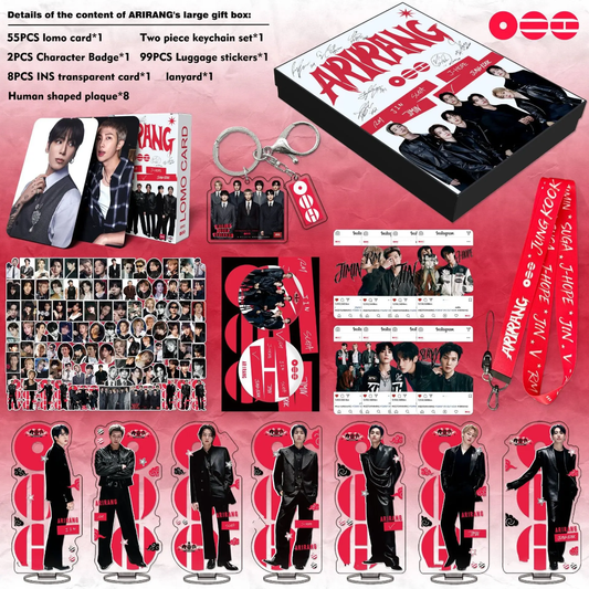BTS ARIRANG Kit com 175 peças (Box com vários itens!✨)