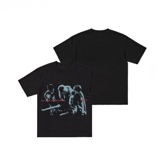 CAMISETA CORTIS TOUR PUT YOUR PHONE DOWN 2026 100% ALGODÃO