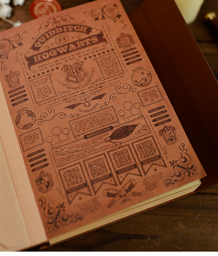 RETRO/VINTAGE WRITING BOOK + HARRY POTTER PEN